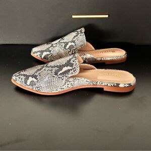 Magpie Matisse Women's Snake Print Mules UO Anthropologie 8.5